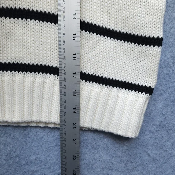 Jenni Kayne Chloe Ivory Black Stripe Crewneck - Picture 9 of 9
